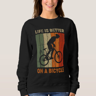 auf einem Fahrrad Fahrrad fahren 3 Sweatshirt