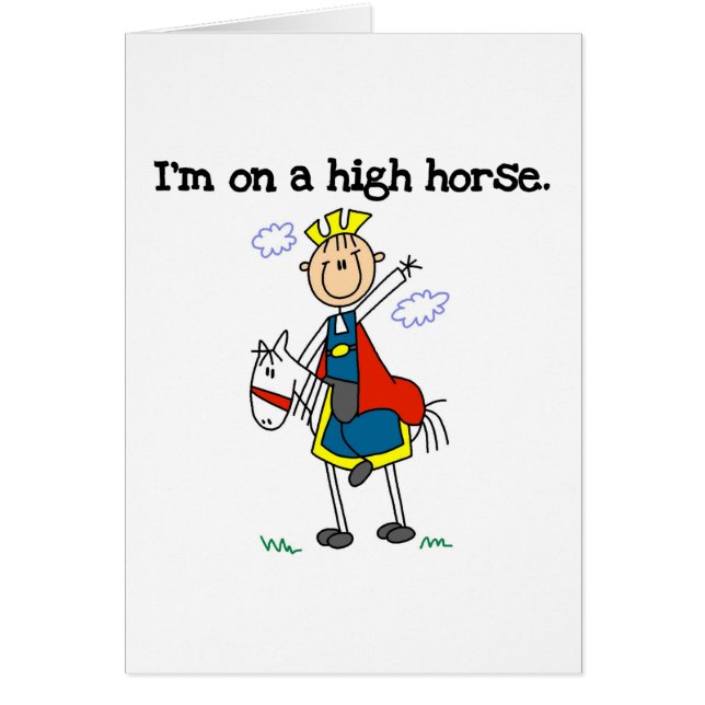 Auf einem hohen Pferd (Vorne)