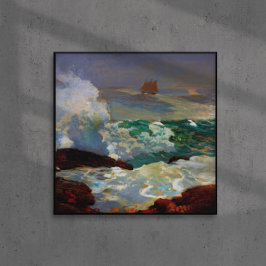 Auf einem Lee Shore Winslow Homer 1900 Poster