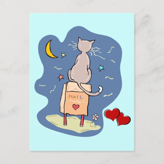 Auf einem Liebe gewartet Postkarte (Vorderseite)