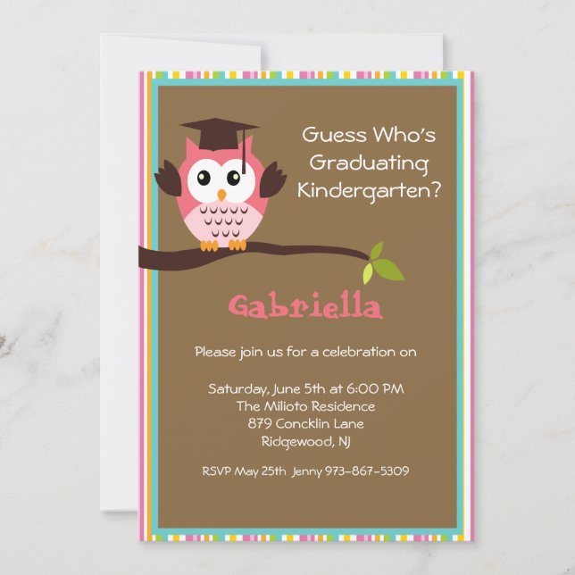 Auf einem Limb-Kids-Abschluss Einladung (Vorderseite)