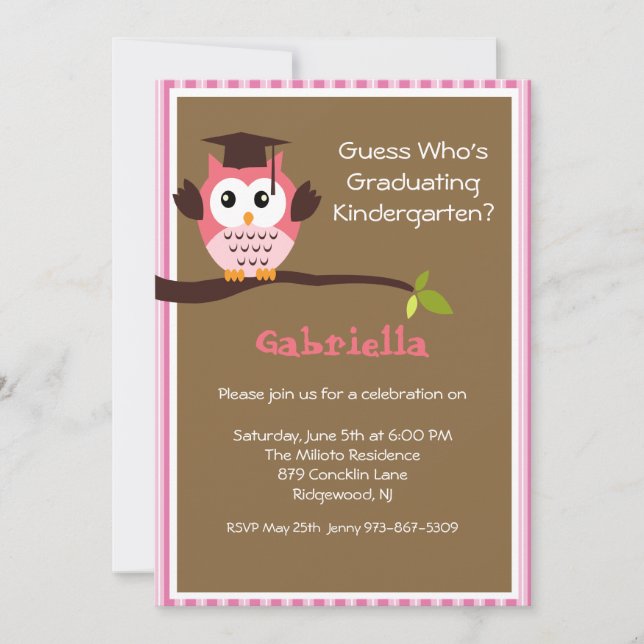 Auf einem Limb-Kids-Abschluss Einladung (Vorderseite)