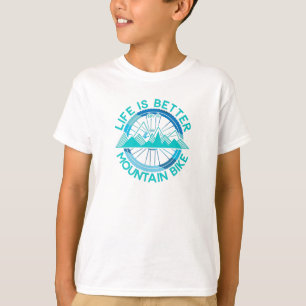 Auf einem Mountainbike ist das Leben besser T-Shirt