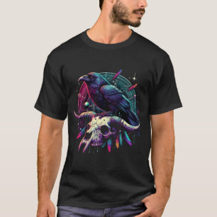 Auf einem Schädel, gotisch T-Shirt