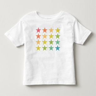Auf einen Stern - farbenfroher Regenbogenstern - T Kleinkind T-shirt