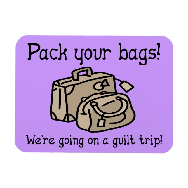 Auf einer Gildenreise Funny Magnet (Horizontal)