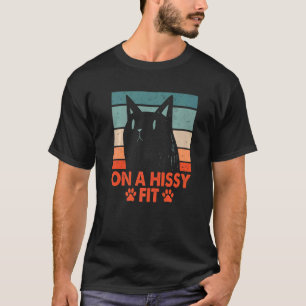Auf einer Schmolltirade Lustiger Katzenliebhaber H T-Shirt
