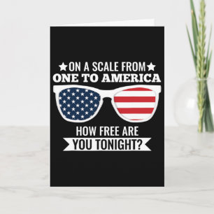 Auf einer Skala von Eins bis Amerika 4. Juli  Karte