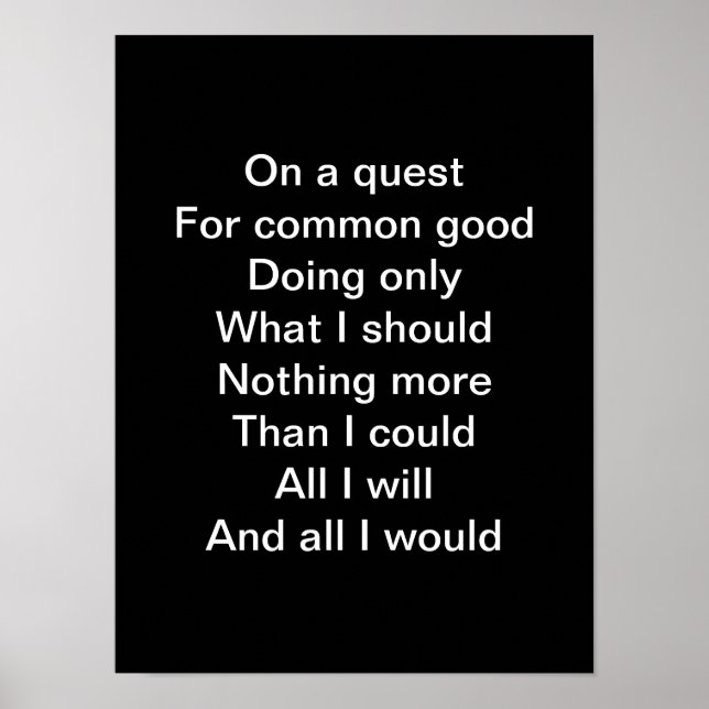 Auf einer Suche Poster (Vorne)