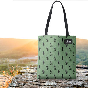 Auf einer Wanderung - Rambler-Motiv mit eigenem Na Tasche