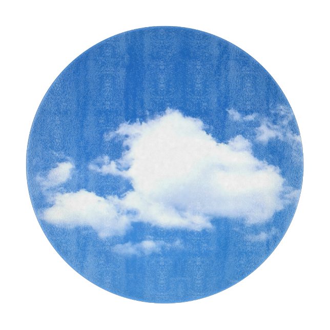 Auf einer Wolke ruhen Schneidebrett (Vorderseite)
