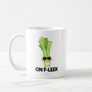 Auf Fleek Funny Veggie Leek Pub Kaffeetasse