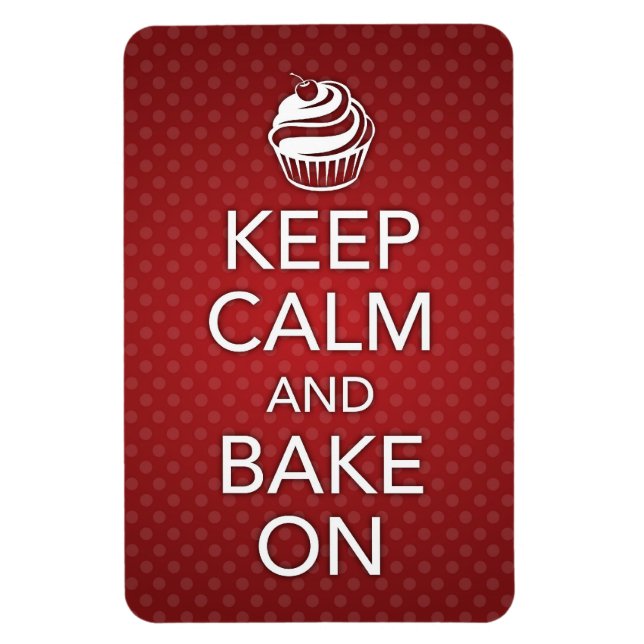 Auf Flexi-Magnet Ruhe und Kuchen behalten Magnet (Vertikal)