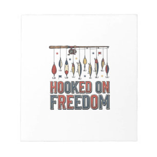 Auf Freiheit versessen - Patriotinches Angel-Shirt Notizblock