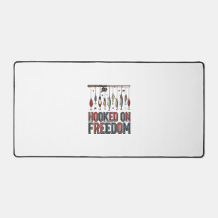 Auf Freiheit versessen - Patriotinches Angel-Shirt Schreibtischunterlage
