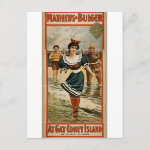 Auf Gay Coney Island Postkarte