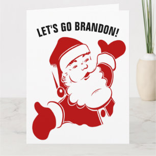 AUF GEHT'S BRANDON! SANTA ÜBERGROSSE WEIHNACHTSKAR KARTE