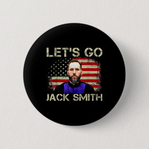 Auf geht's Jack Smith Amerikanische Flagge Sommer Button