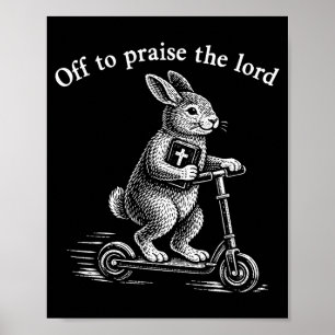 Auf geht's, um den Herrn zu loben, christlicher Os Poster