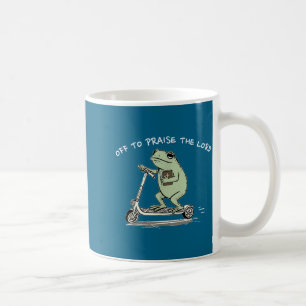 Auf geht's, um den Herrn zu preisen, lustiges chri Kaffeetasse