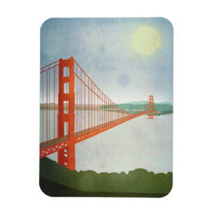 Auf Golden gate bridge Magnet