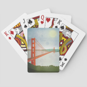 Auf Golden gate bridge Spielkarten