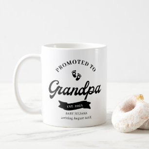 Auf GrandPa Pregnancy Ankündigung Tasse befördert