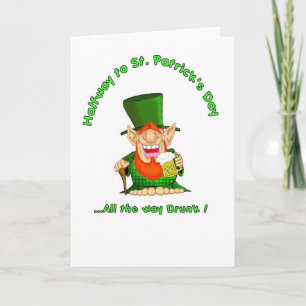 Auf halbem Weg zum St. Patrick's Day Karte