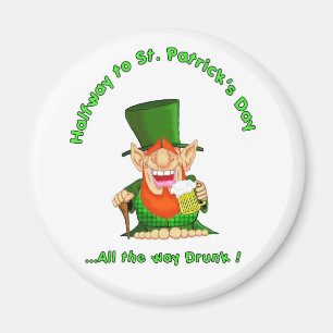 Auf halbem Weg zum St. Patrick's Day Magnet