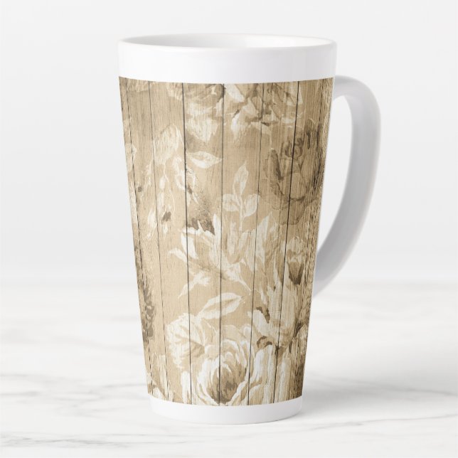 auf Holz Vintag-holz-nostalgisch Milchtasse (Rechte Ecke)