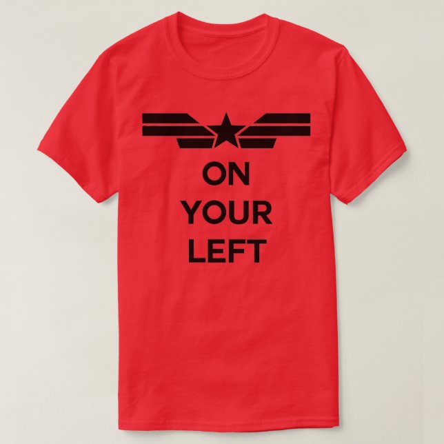 Auf Ihrem Links Schwarz T-Shirt (Design vorne)
