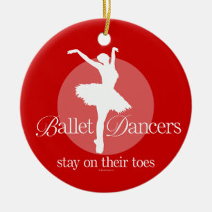 Auf ihren Zehen (Ballett) Keramik Ornament