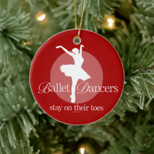 Auf ihren Zehen (Ballett) Keramik Ornament