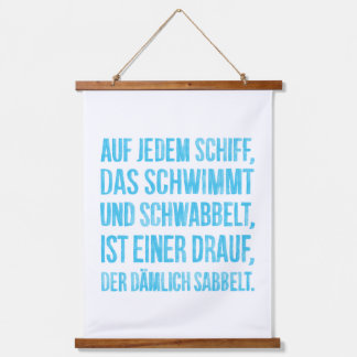 Auf jedem Schiff Wandteppich Mit Holzrahmen