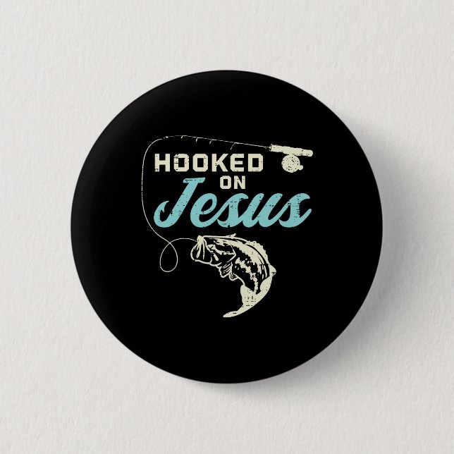 Auf Jesus heulen, indem er Christlichen religiösen Button (Vorderseite)