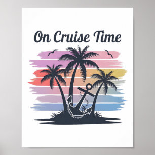 Auf Kreuzfahrt Zeit Kreuzfahrt Squad Urlaub Freund Poster