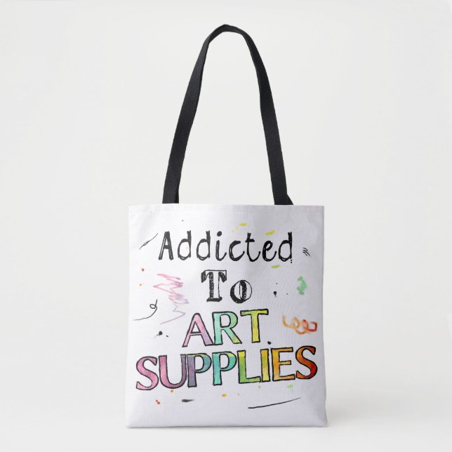 Auf Kunstlieferungen zugeschnitten Tasche (Vorderseite)