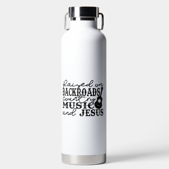 Auf Land aufgezogen Trinkflasche (Vorderseite)