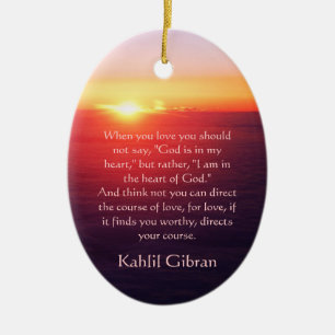 Auf Liebe - der Prophet durch Kahlil Gibran Keramikornament
