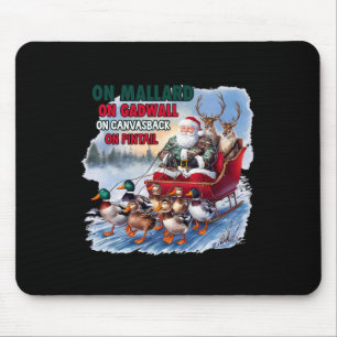 Auf Mallard auf Gadwall Weihnachtsfeierliche Jagd  Mousepad