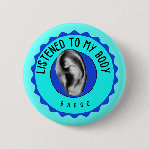 Auf mein Abzeichen gehört (Button) Button