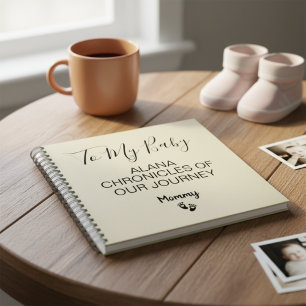 Auf mein Baby Keepake-Schwangerschaftsjournal Notizbuch