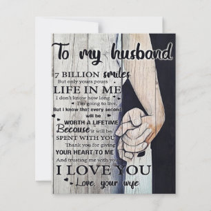 Auf mein Geschenk für den Ehemann   Love Husband L Einladung