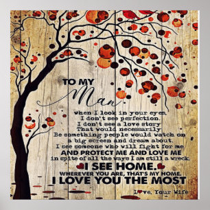 Auf mein Geschenk für den Ehemann Love Husband L Poster