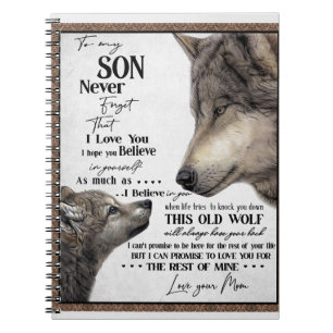 Auf mein Sohn Geschenk, Mama und Sohn, Liebe Brief Notizblock
