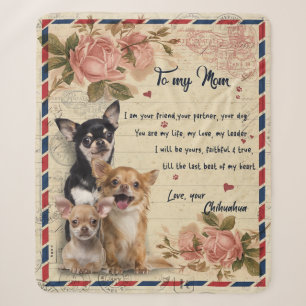 Auf mein Tante-Hund-Blume-Geschenk, Tante-Geburtst Sherpadecke