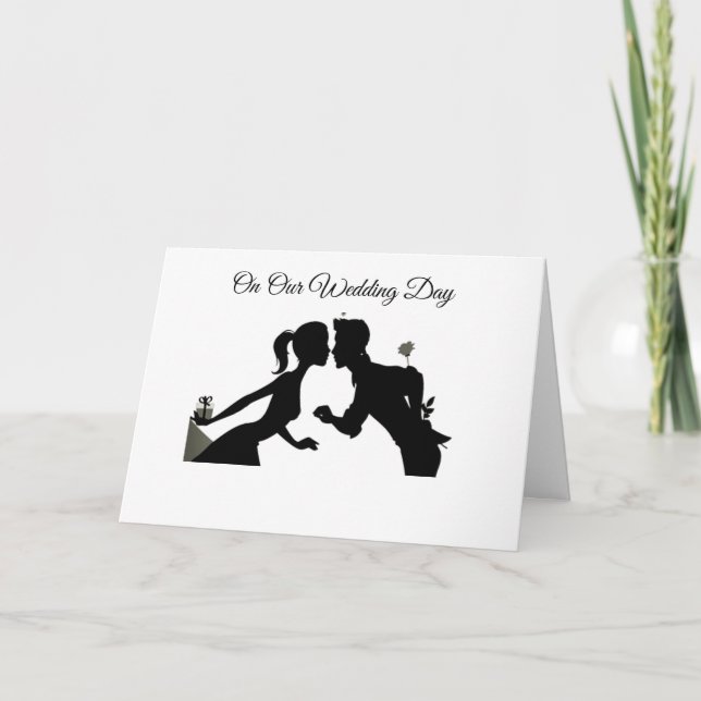 AUF ***MEINE BRIDE*** KANN NICHT WARTEN, IHR "HUSB KARTE (Vorderseite)