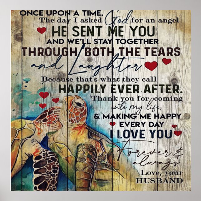 Auf meine Ehefrau Geschenk | Holiday Funny Gift Poster (Vorne)