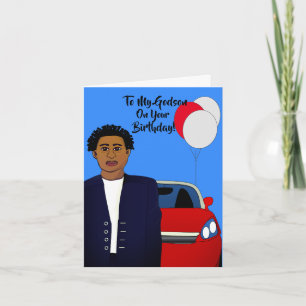 Auf meine Godson African American Day Card Karte