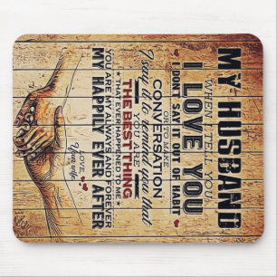 Auf meine Handballdekoration, Liebe zitiert Buchst Mousepad